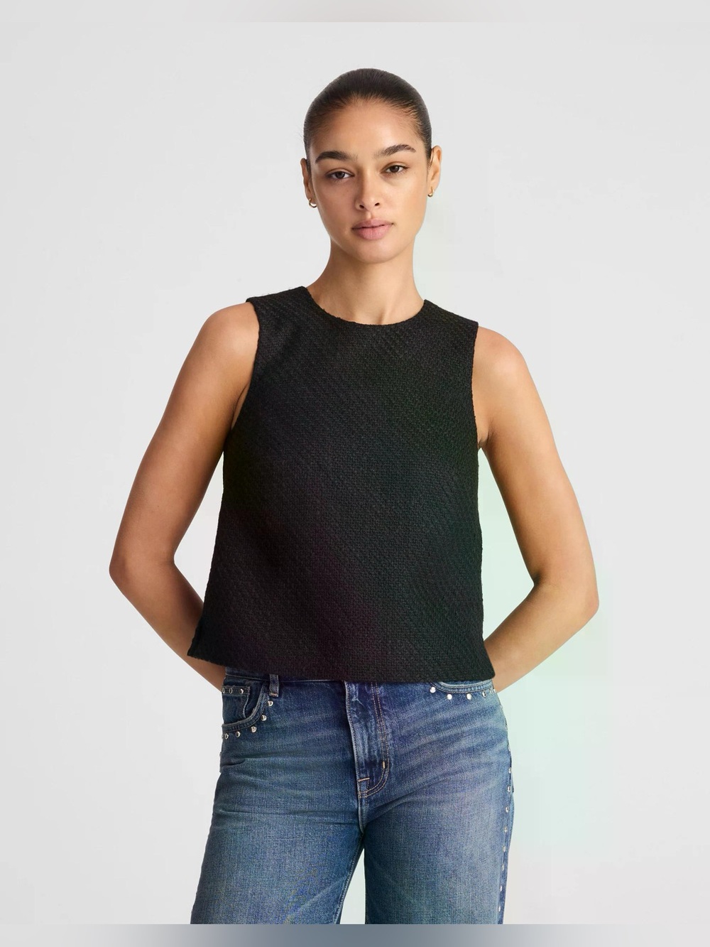 Madewell Boxy Shell Top in Tweed